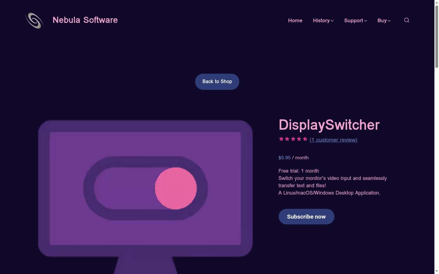 nebulasoftware.com home page