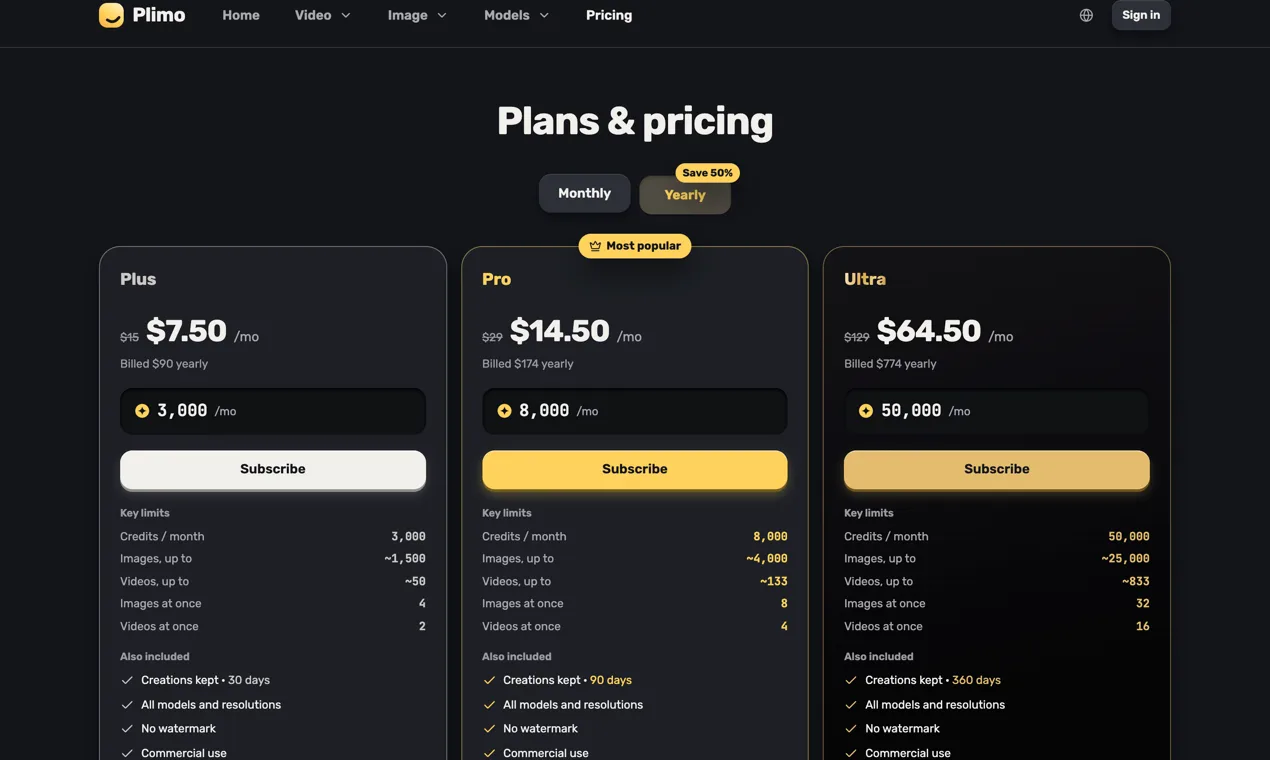 Plimo screenshot