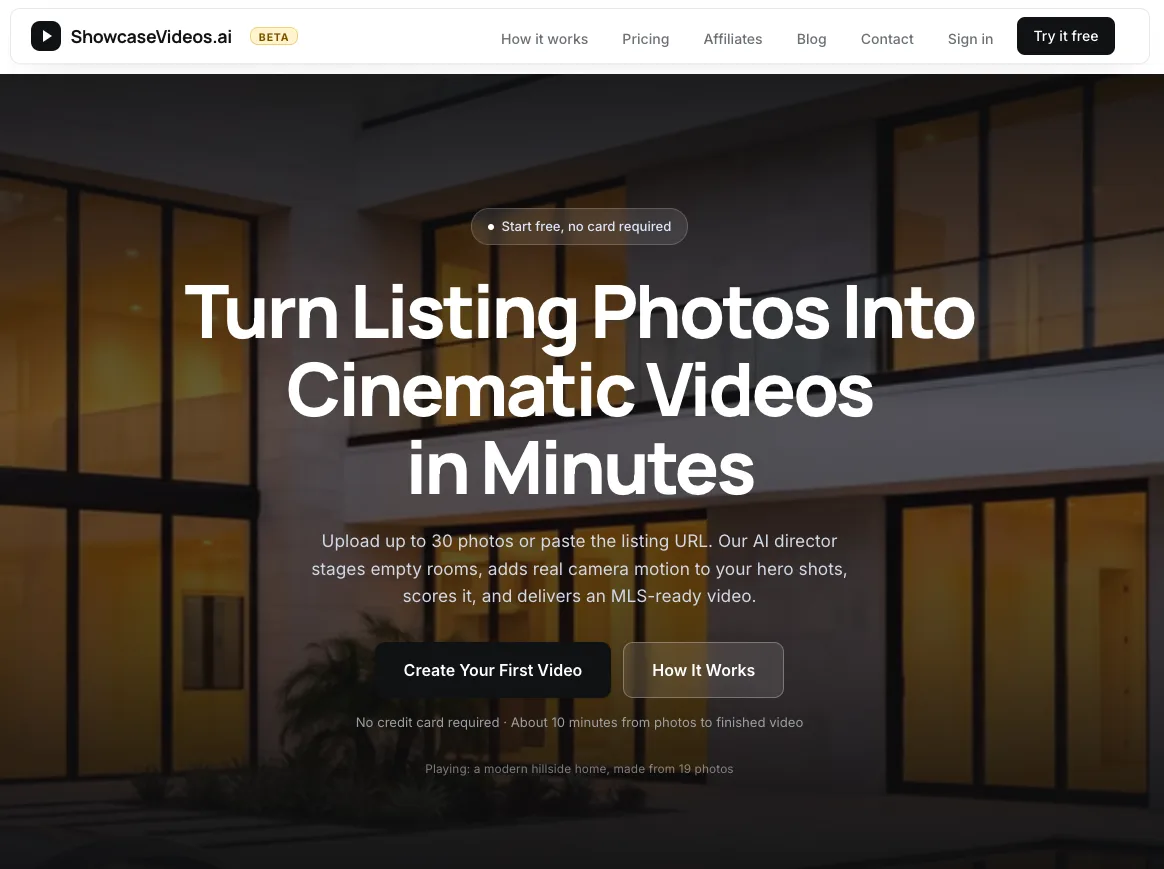 ShowcaseVideos.ai screenshot