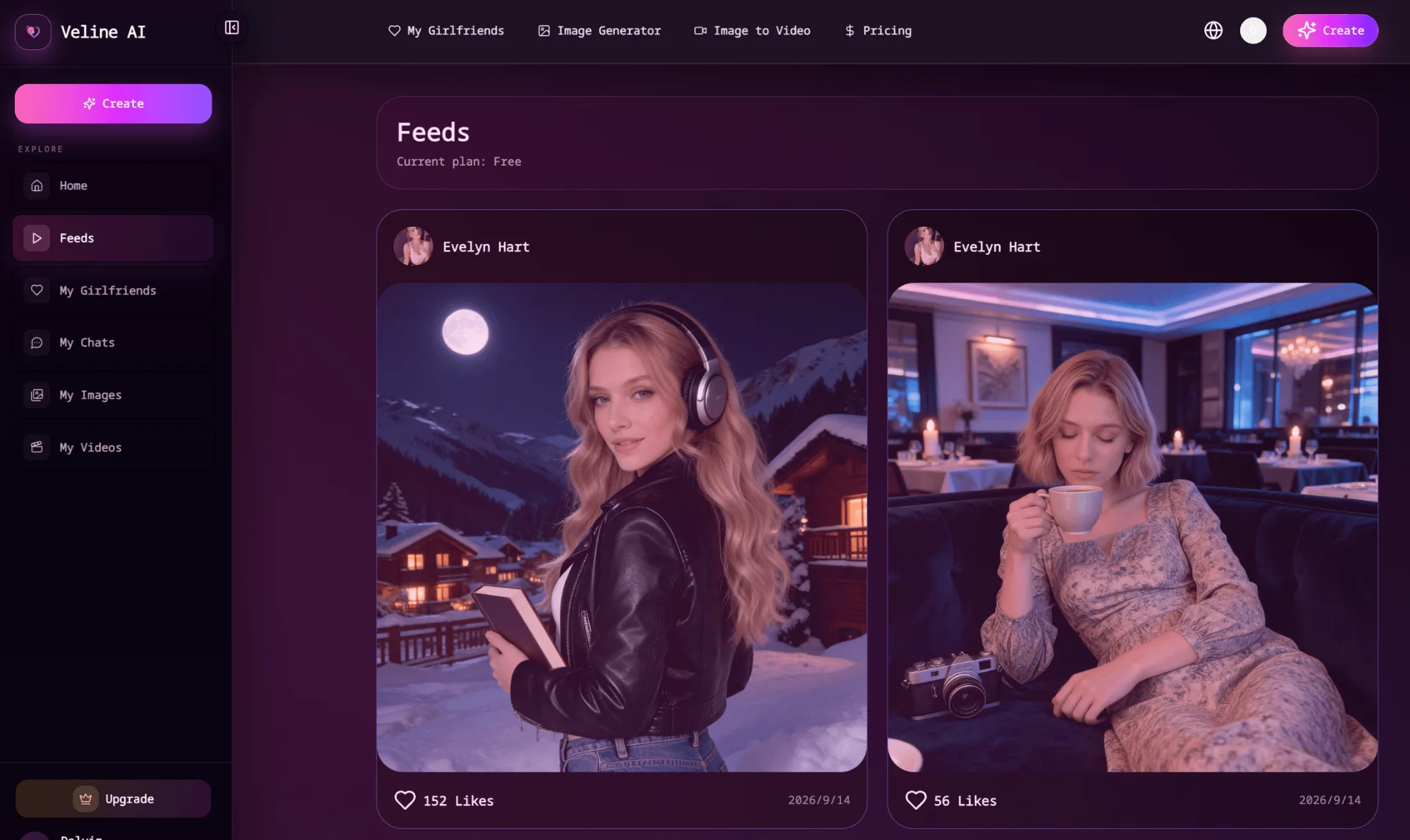 Veline AI screenshot