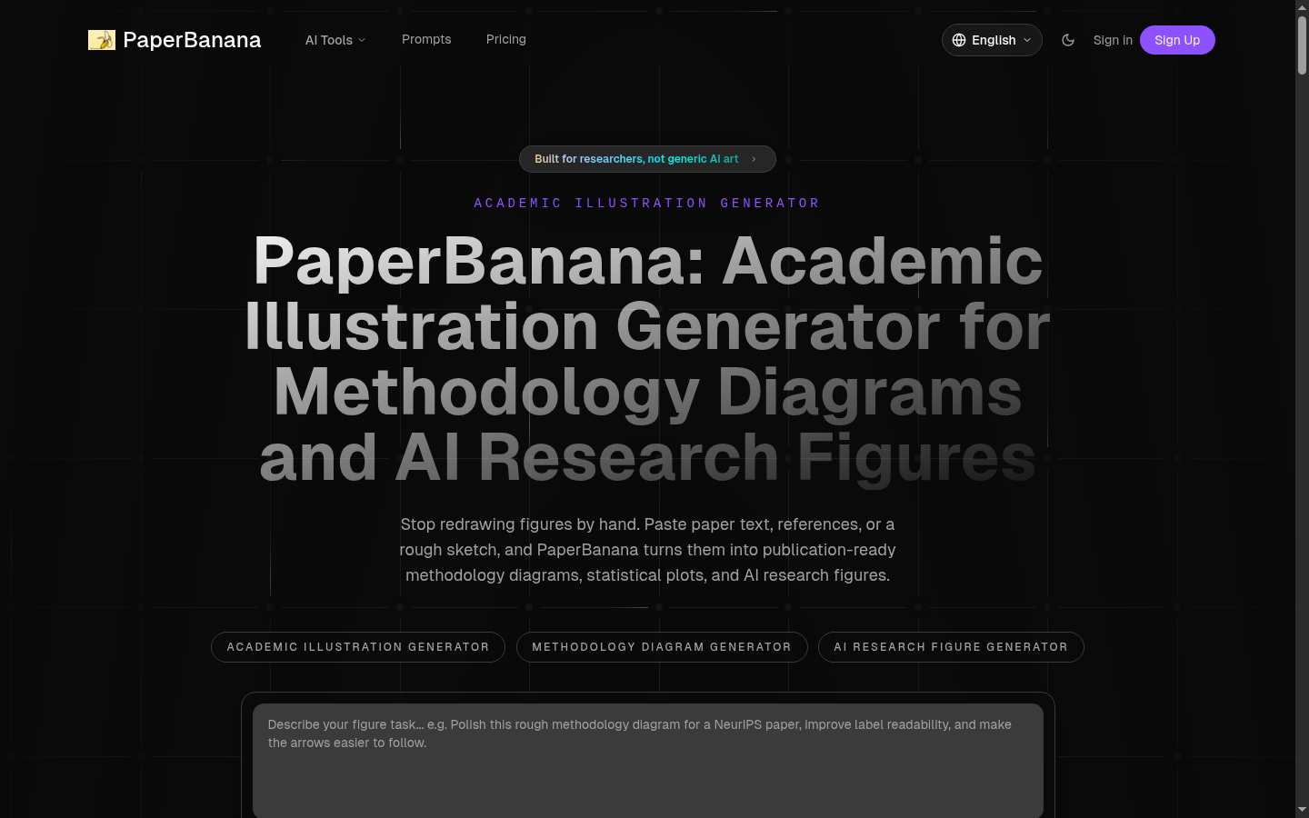 PaperBanana: Above the fold
